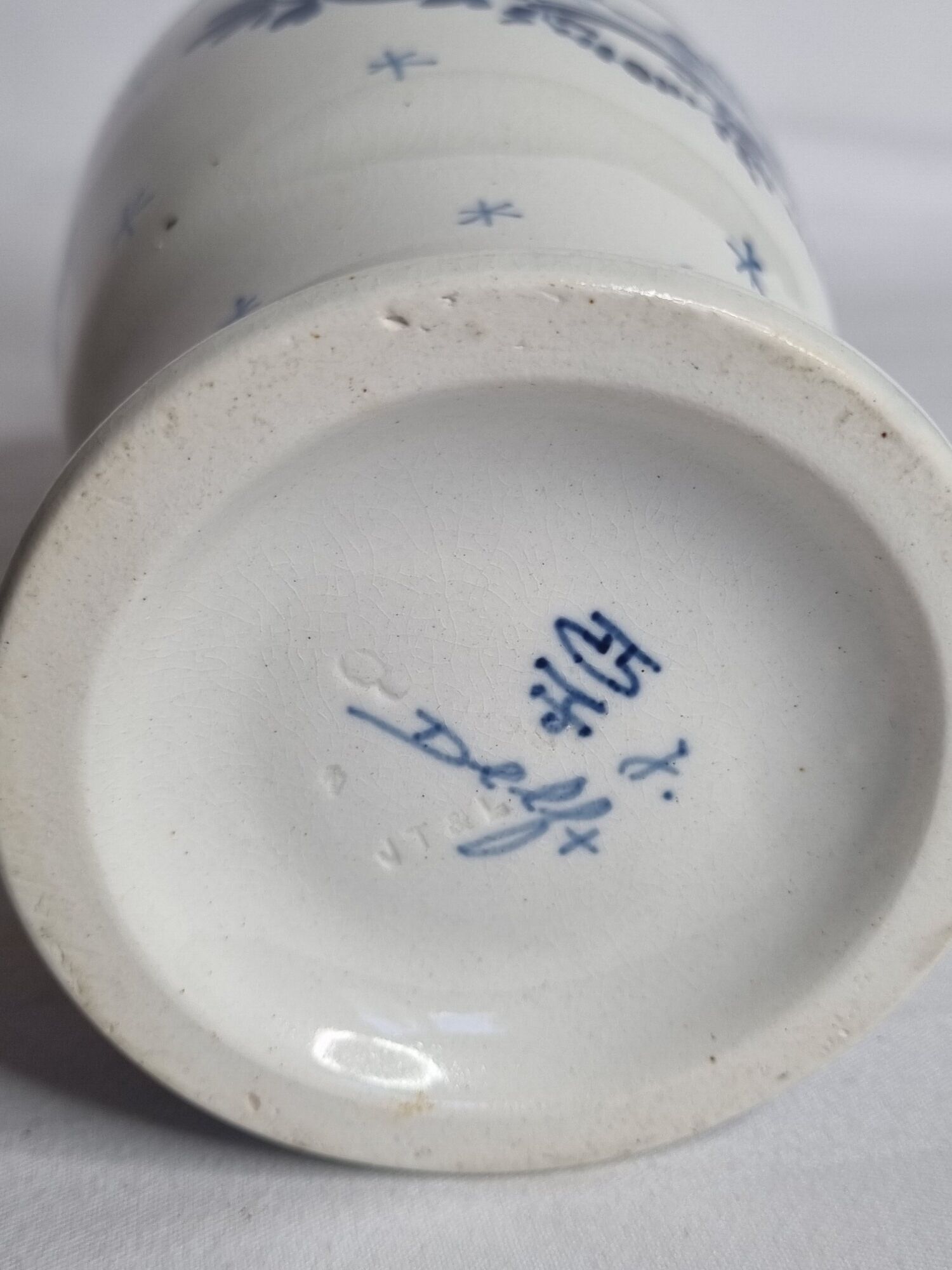 Delft ceramic bottle, Erven Lucas Bols, Amsterdam