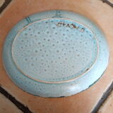 Dish from the 70s enamelled ceramic