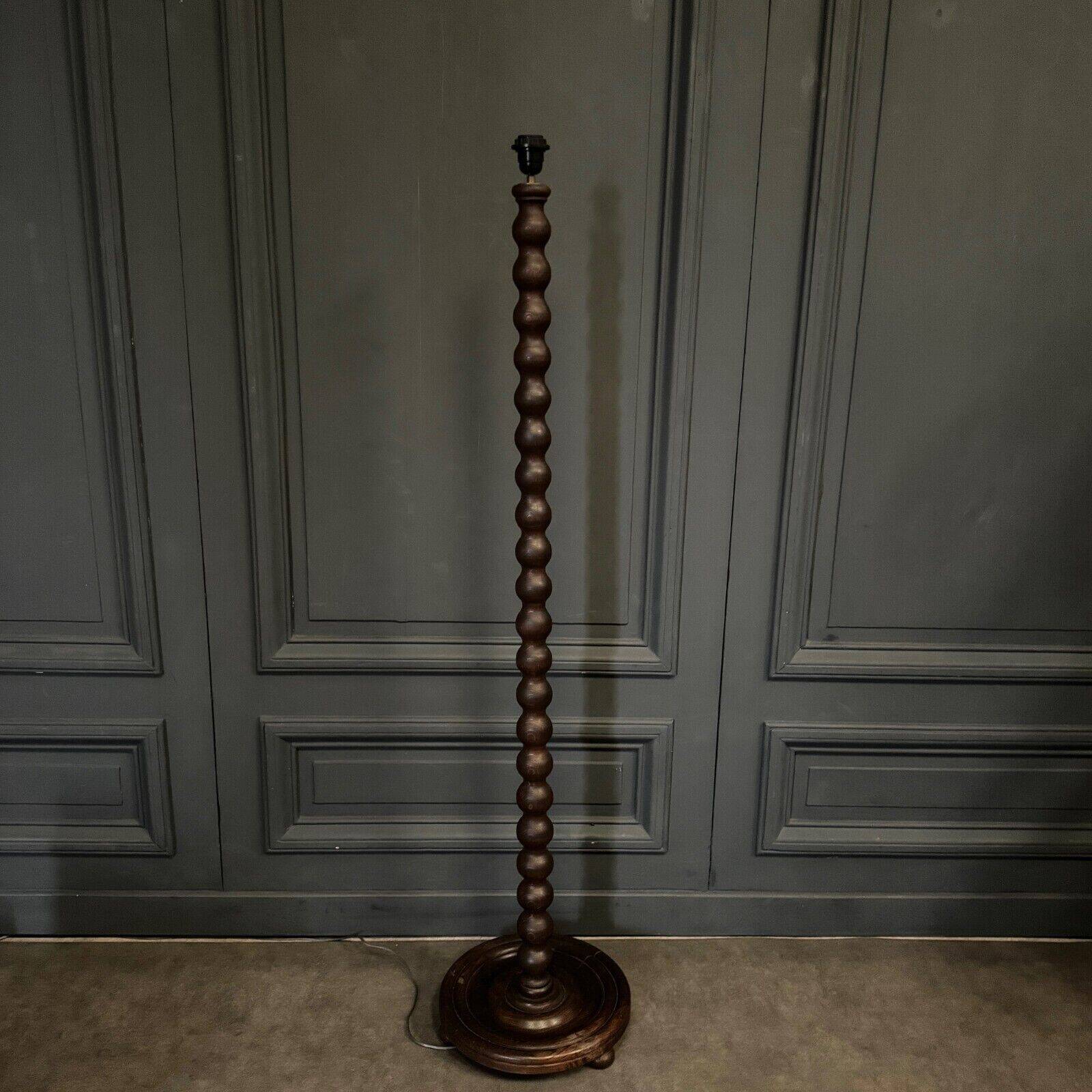 Floor lamp in the style of Charles Dudouyt 20th century turned wood