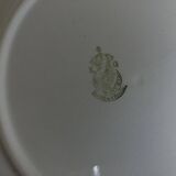 Set of 7 modernist flat plates Lunéville 1930 white earthenware