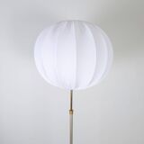 Art Deco Floor Lamp in Brass with Blackened Wood, 1940s