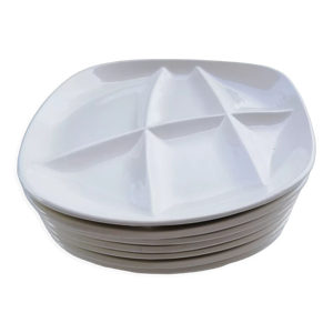 Assiettes à fondue salins