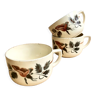 Trio de tasses digoin 1930