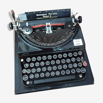 Machine a écrire remington portable modèle 5