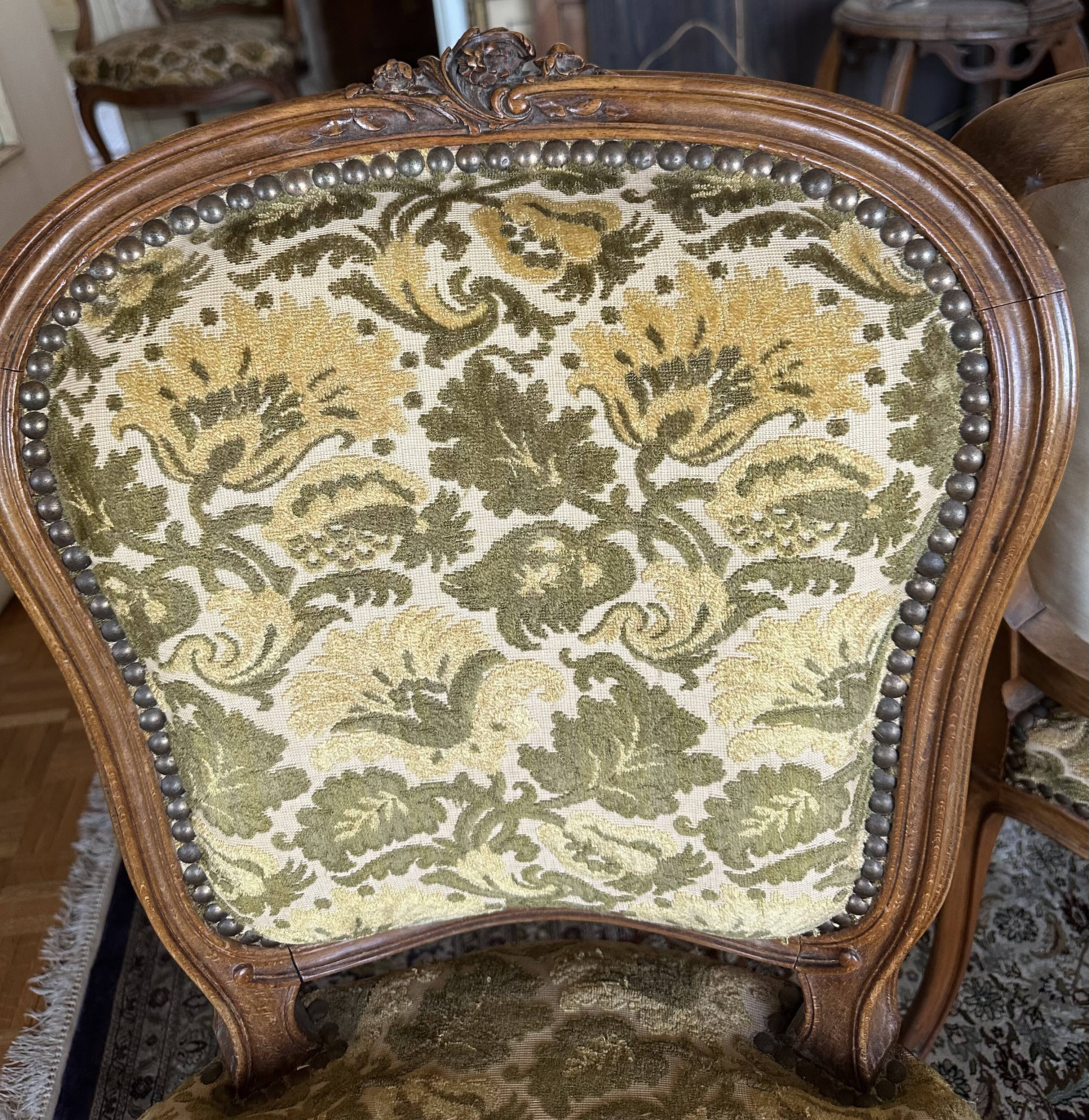 Pair of Louis XV style chairs