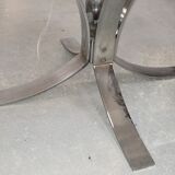 Round panel chrome smoked glass 70 years