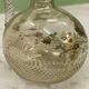 19th-century antique liqueur decanter (DLG Baccarat) cut crystal with bird decoration.
