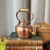 Small copper and brass teapot