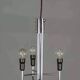 Chrome pendant light, Italian design, 60s