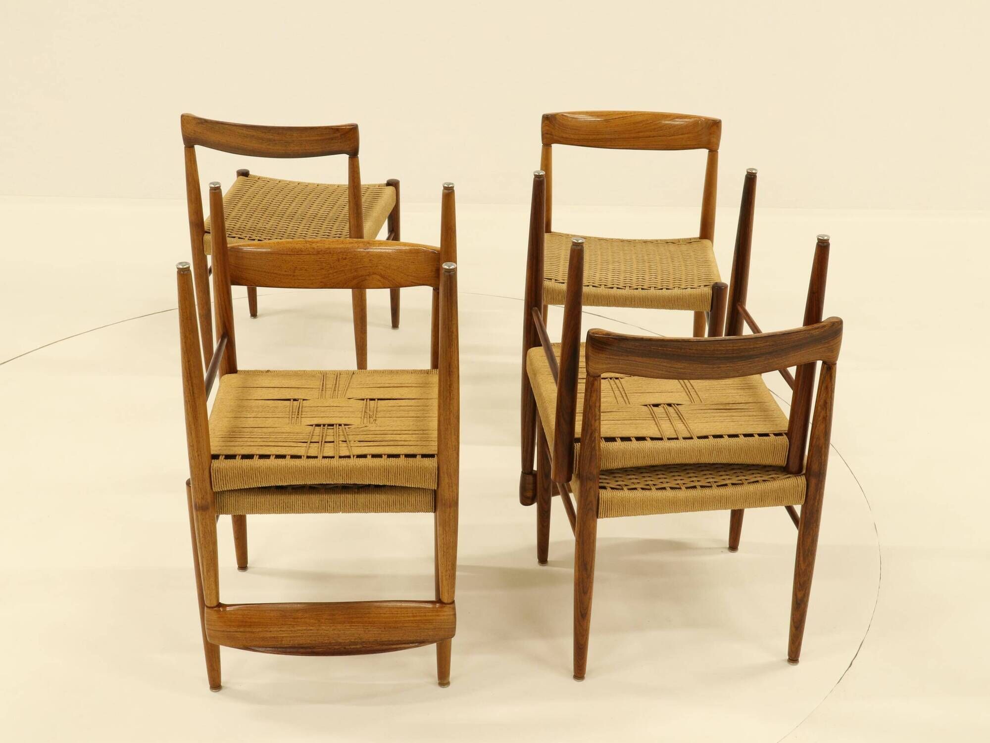 Set of 6 Rosewood Dining Chairs by H.W.Klein for Bramin, Denmark, 1960s