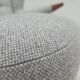 1960s, Danish "Teddy chair" with stool, reupholstered, wool, teak wood.