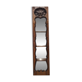 Louis XV style wall display cabinet in walnut, France mid-20th century.