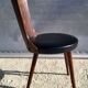 Chaise Dove • Baumann • Simili noir