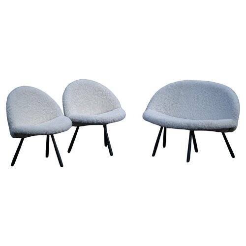Canapé et Fauteuils Mid-Century, Danemark, 1960s, Set de 3