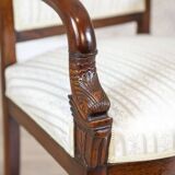Antique Biedermeier Mahogany Armchair, 1890s