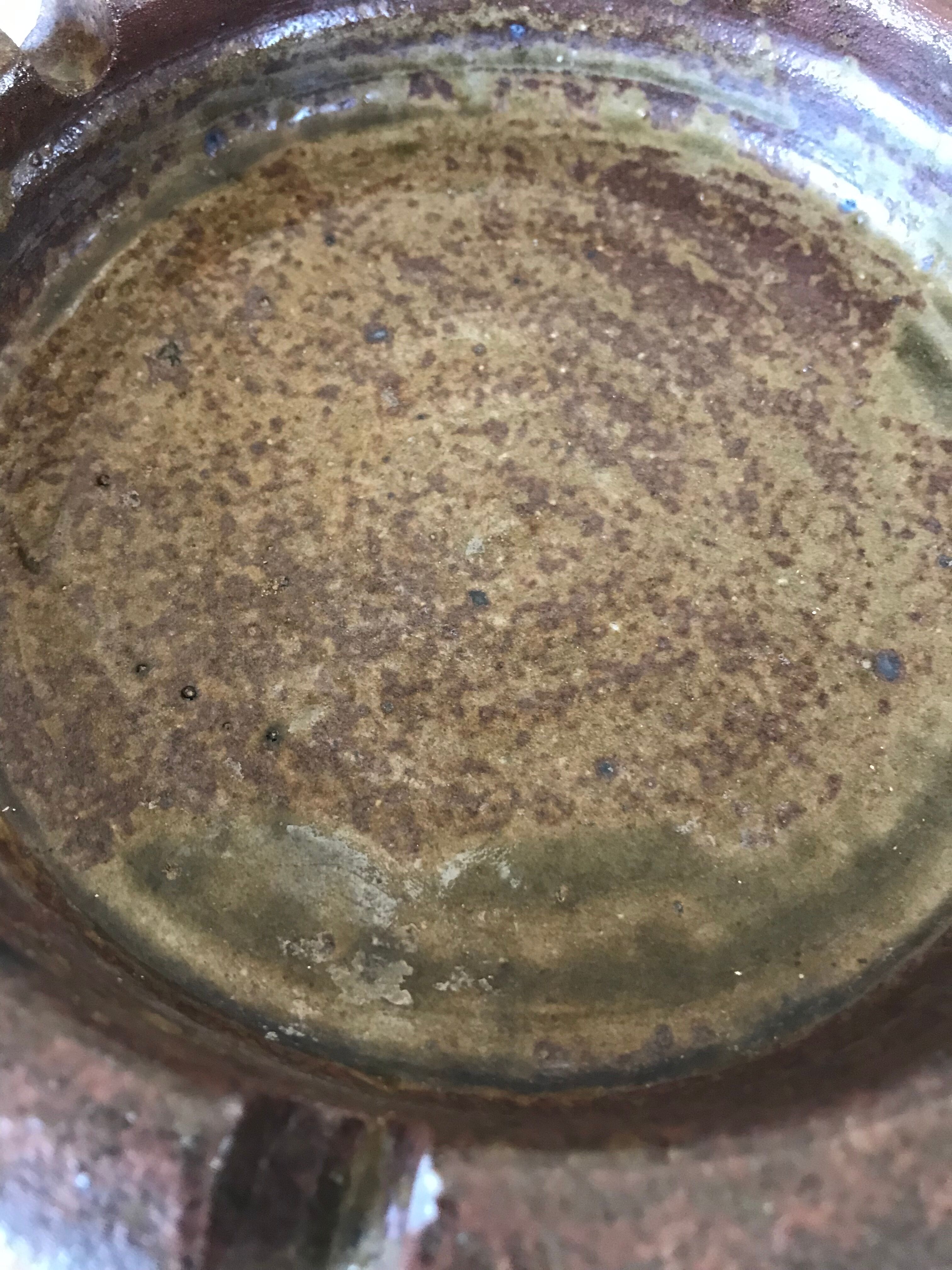Ashtray in vintage stoneware 60s
