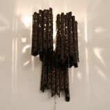 Brutalist wall lamp  designed by Marcello Fantoni, manufactured in Italy 1960