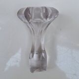 Baccarat molded crystal decanter, twisted bamboo