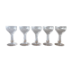 5 champagne flutes in Portieux crystal