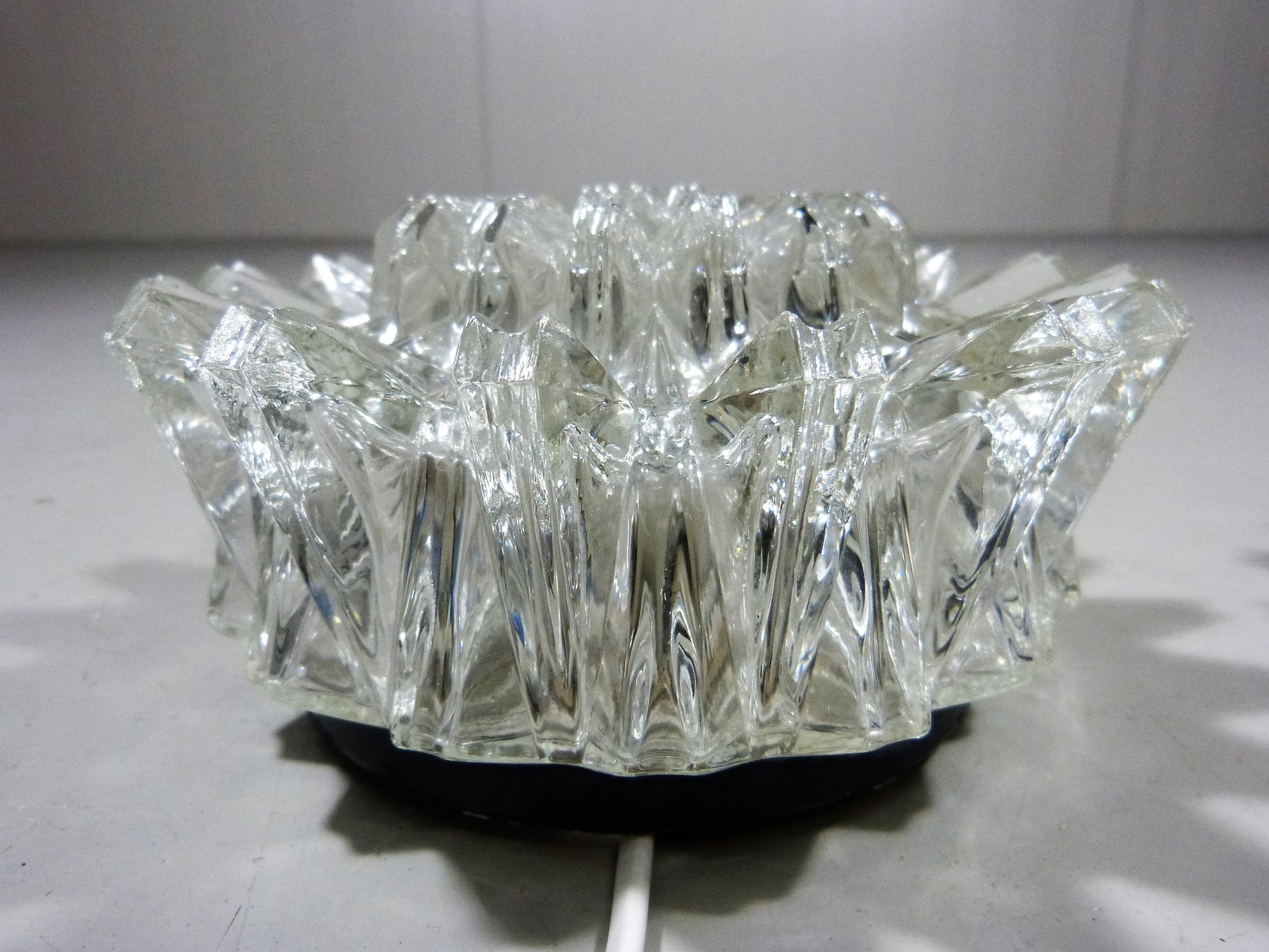 Set of 2 wall lamps by Glashütte Limburg Germany, 1960’s