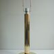 Giant vintage brass table lamp in cylindrical column design. Denmark 1960s