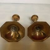 Pair of small brass candlesticks