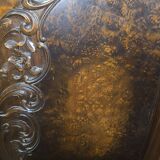 Unique burl walnut display case
