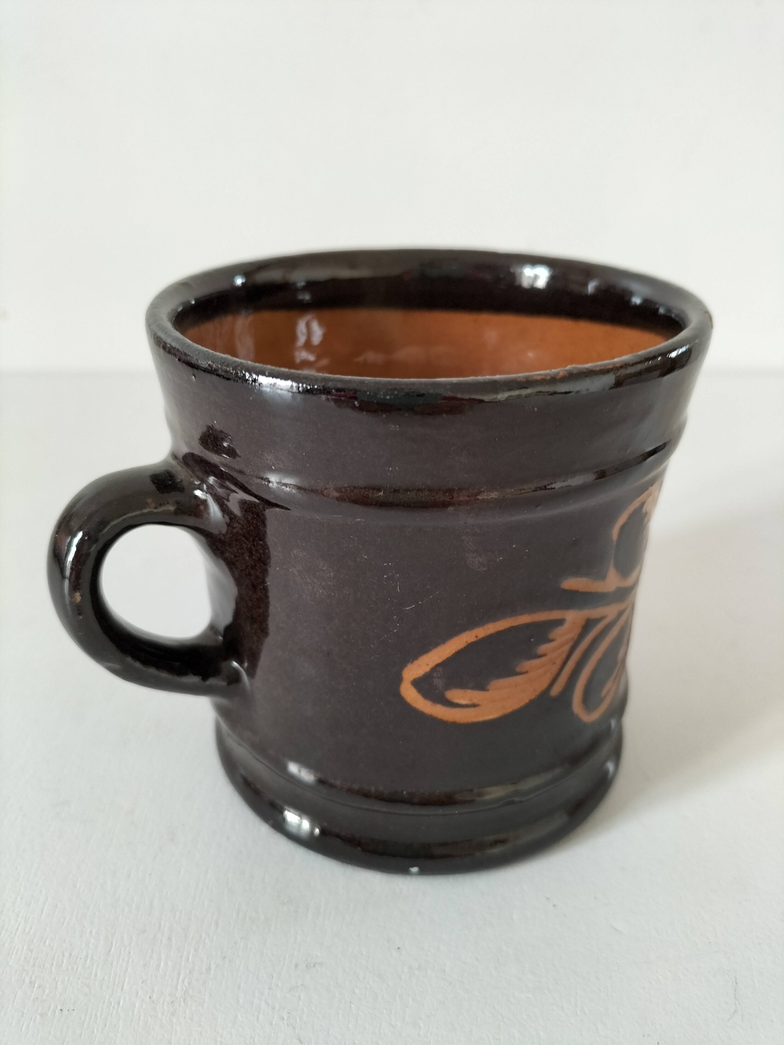 Glazed earth mug