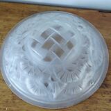 Set for Art Deco chandelier (1 cup, 3 globes)