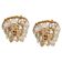 Bakalowits wall sconces, brass and crystal glass, Austria, 1960s