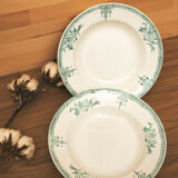 Set of 6 ceramic plates St-Amand