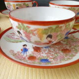 Set of 5 coffee cups or tea in Japan Porcelain
