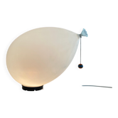 Large white plastic balloon wall light by Yves Christin for BILUMEN, 1970s, Italy.