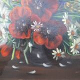 Tableau peinture bouquet de fleurs