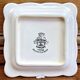 9 old square plates for cake, dessert, and aperitif from Longwy Moustier.
