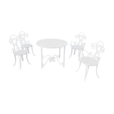 Old wrought iron garden furniture