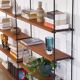 Vintage shelves in teak and metal 1960