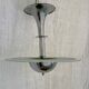 Chrome lustre Modernist 1930 Jean Boris Lacroix 1930s pendant