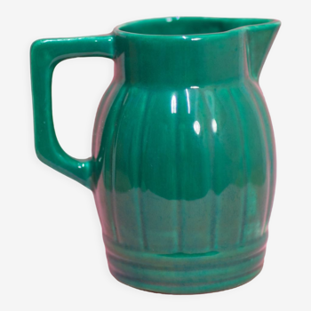 Orchies green vintage pitcher