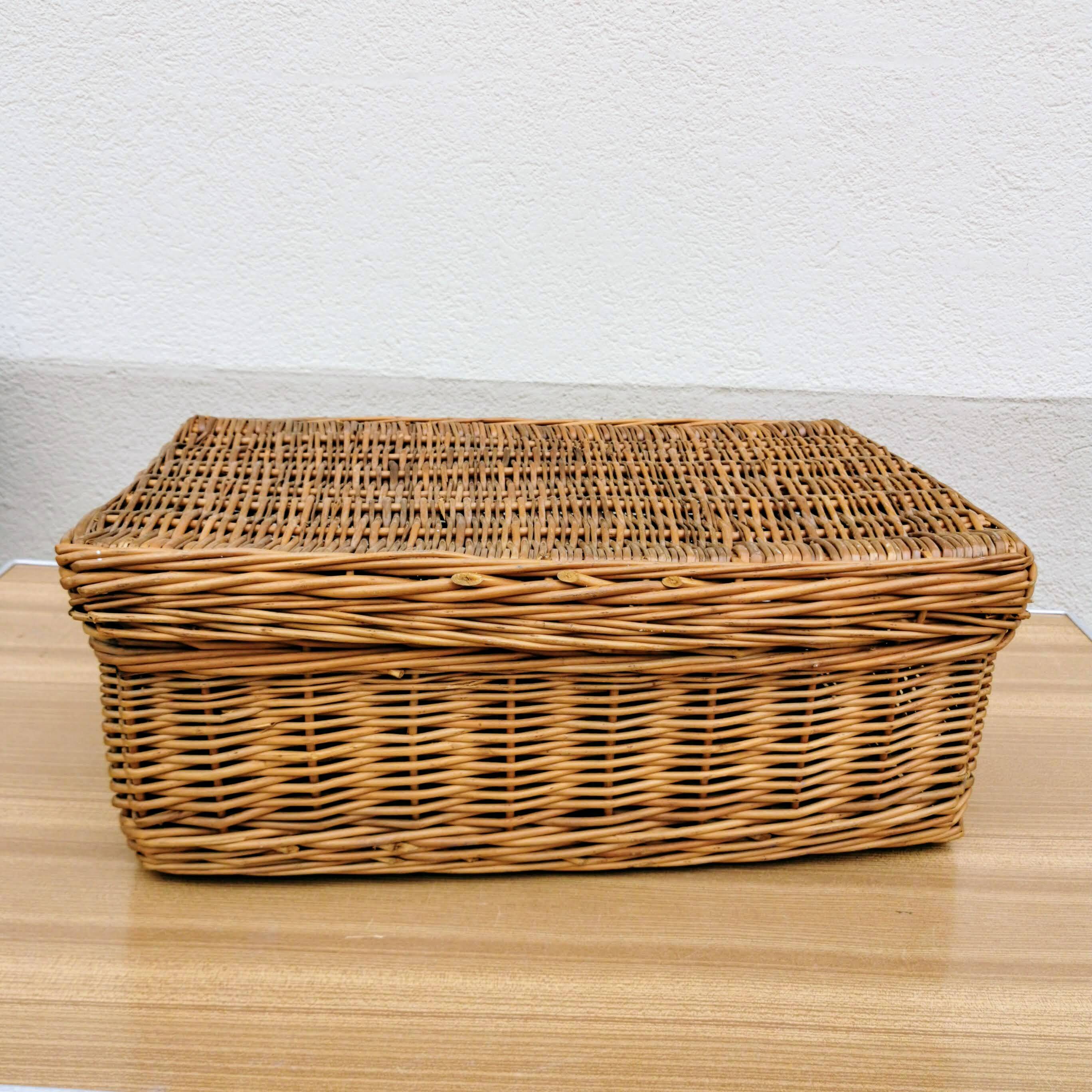 Wicker suitcase