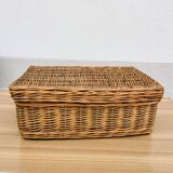 Wicker suitcase