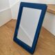 80s hand mirror navy blue frame