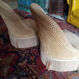 Pair of toad armchairs