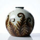 Small round porcelain vase Tharaud Limoges circa 1920-1940