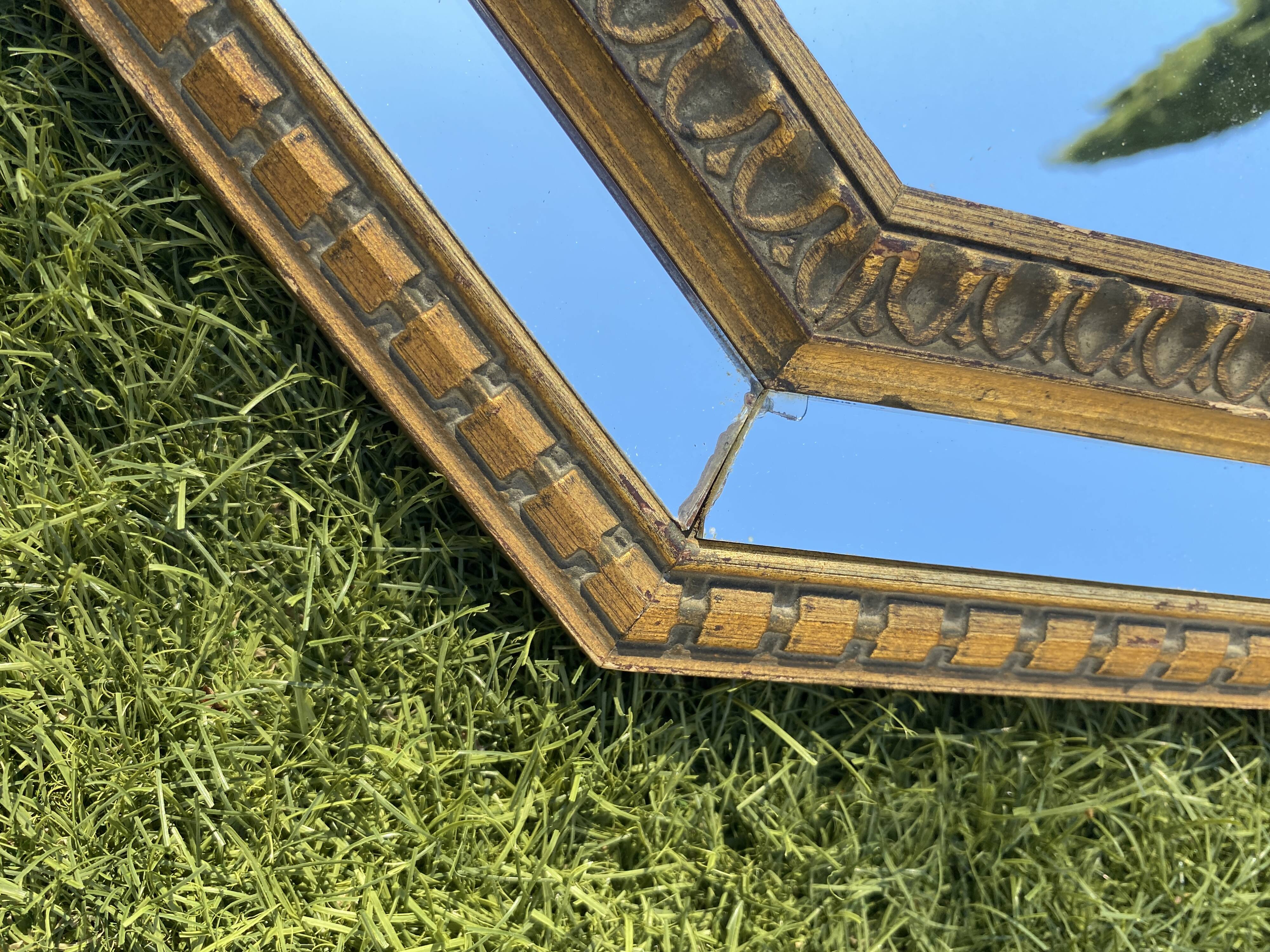 Mirror with glazing beads, 1940s