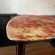 Aldo tura side table in red-dyed lacquered goatskin parchment, italy ca 1950