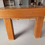 Brutalist coffee table 1960 to 1970 with inclusion of erfoud stone mosaic