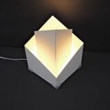 Modernist metal lamp by SCE, France 1950