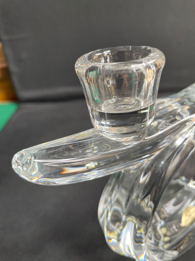 Vannes le Châtel - Candle holders with 2 lights (2) - Cristal