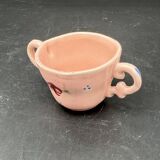 Pink ceramic dinner service with small flower patterns – 1224b7